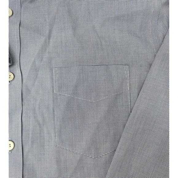 Untuckit Cadetto WF Shirt Mens M Wrinkle Free Blue Button Down Long Sleeve Dress - Picture 5 of 8